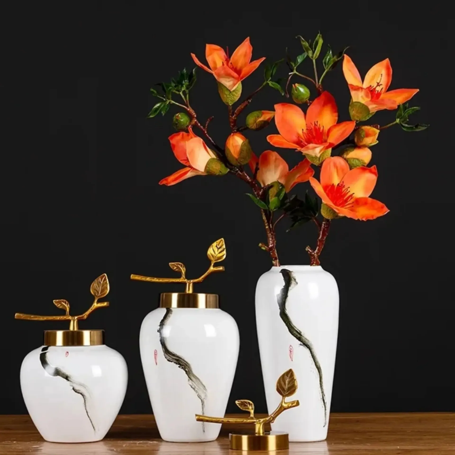 Chinese-style Ceramic Vase