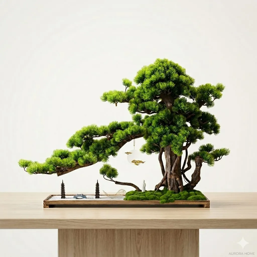 Artificial Small Bonsai of  Pine Tree made of high quality
