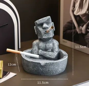 Creative Moai Stone Statue Ashtray