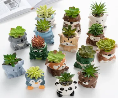 Animal-themed Ceramic Planters