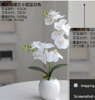 Artificial  Orchid White Flowers