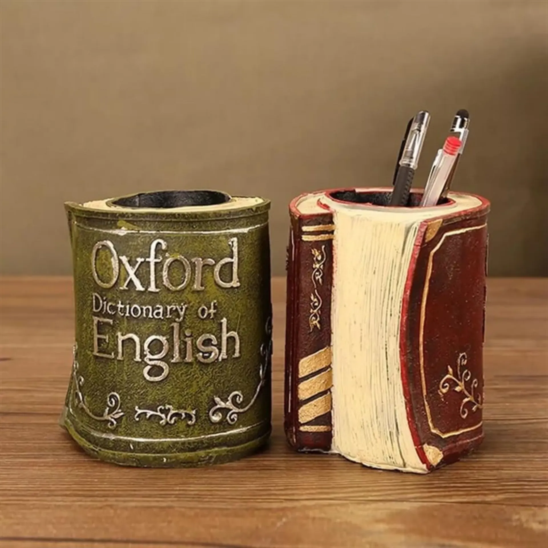 Vintage book-shaped Pen Holder