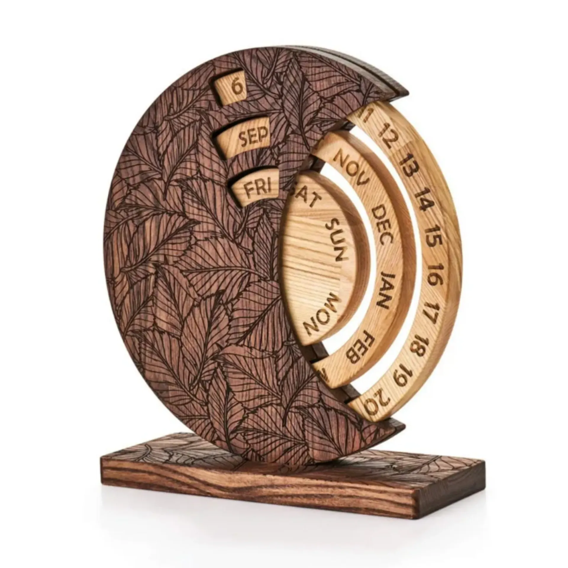 Minimalist Wooden Desk Calendar