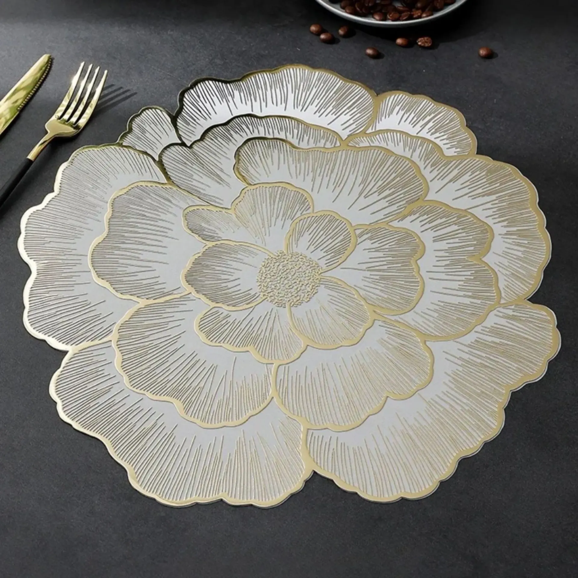 Elegant Flower-shaped Placemats