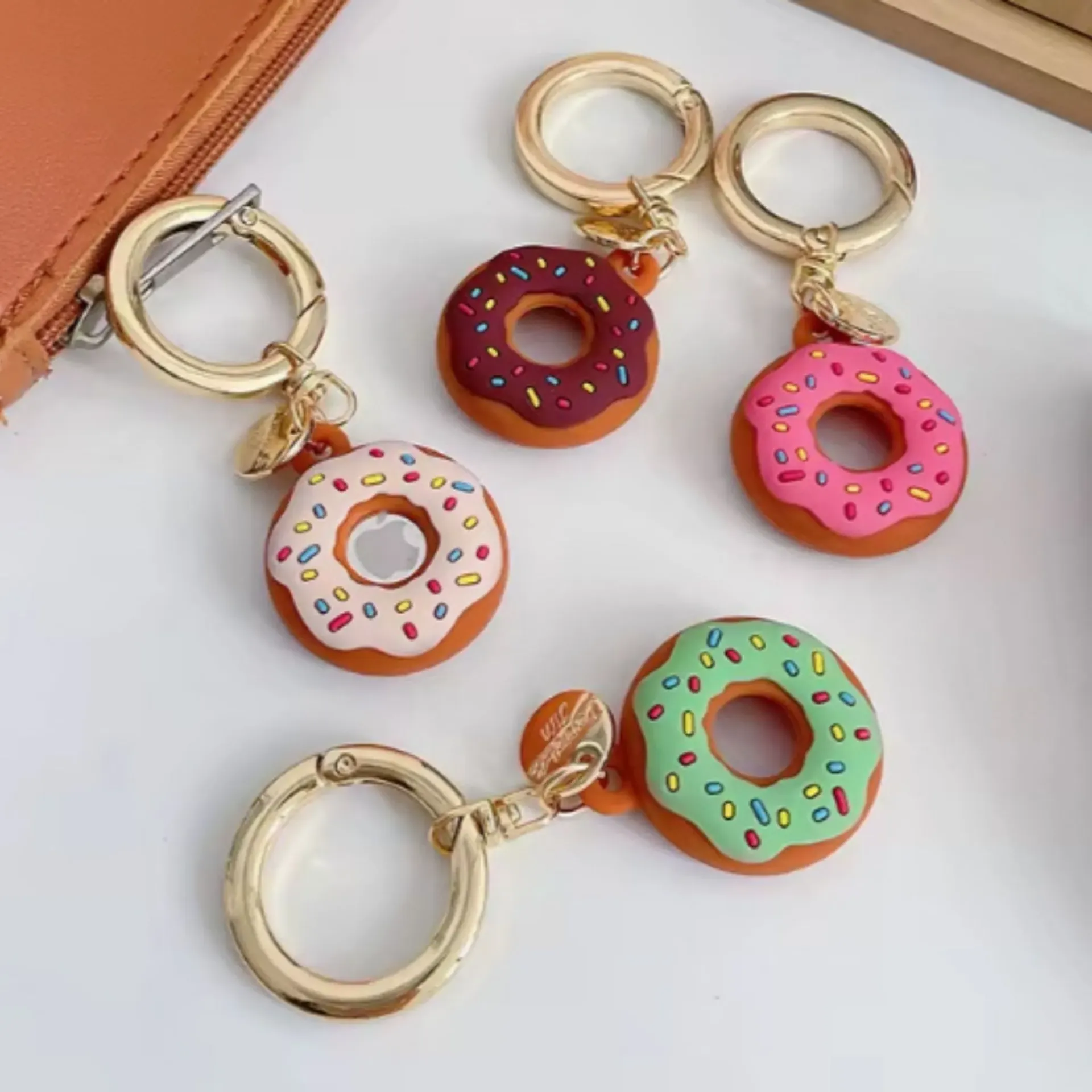 Silicone Donut-shaped Key Chain