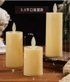 Pillar-shaped LED Flameless Candle