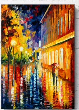 Misty Mood Oil Painting On Canvas