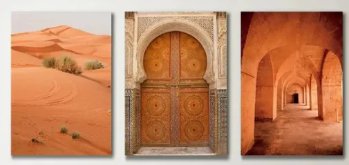 3pcs Set of Moroccan-themed Photography & Desert Landscapes